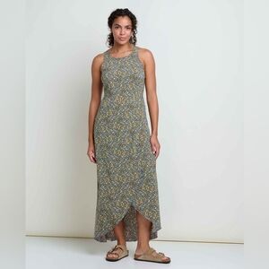 Toad & Co‎ Women's Sunkissed Maxi Dress-North Shore Vine Print Size L New W/ Tag